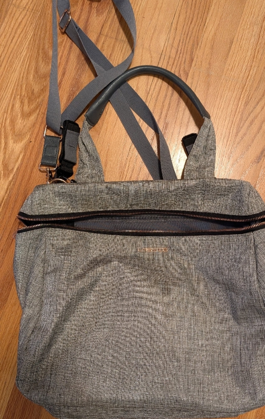 Convertable Lassig Silver Glam Diaper Bag